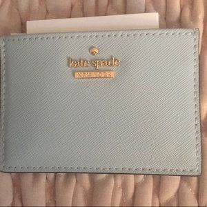 Kate spade card holder light blue